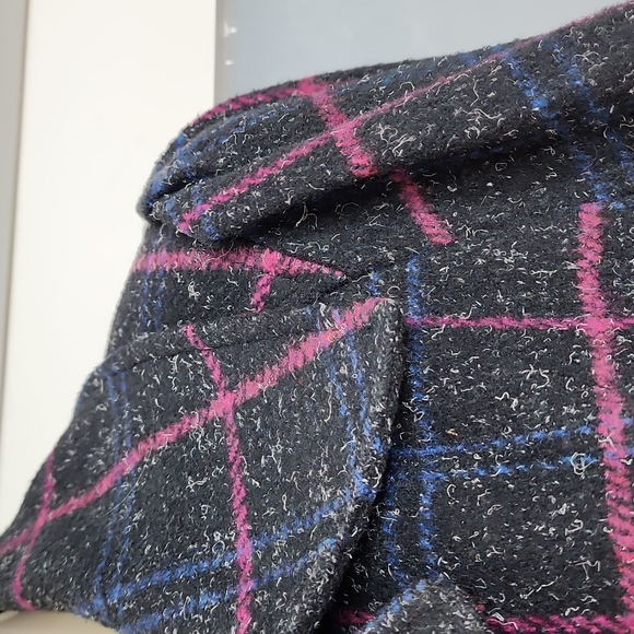 LADIES MIDFRIFT JACKET, BLACK CHECKERED, SIZE M-L - Picture 5 of 7